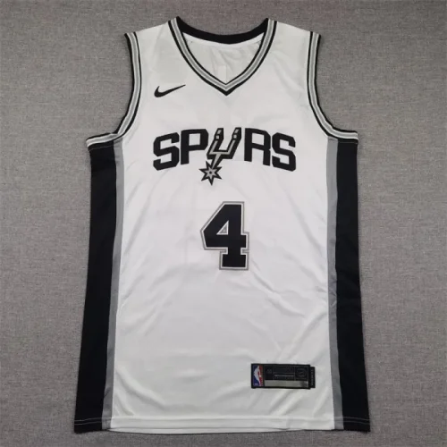 Spurs White No. 4 De'Aaron Fox