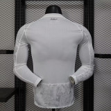 2025-26 Manchester City  away long sleeve player version jersey  (The player version is more slim fit, it is recommended to buy one size larger)
