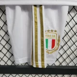 Italy Italian 2023-24 White Commemorative Edition kids soccer jerseys