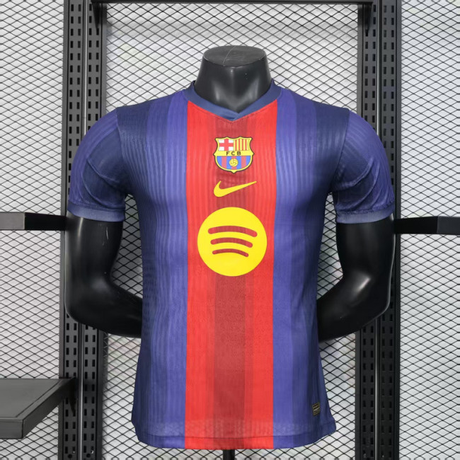 2025-26 Barcelona blue and red special playr version jersey (The player version is more slim fit, it is recommended to buy one size larger)