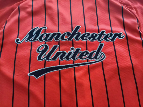 2025-26 Manchester United red baseball jersey