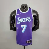2022 75th Anniversary Anthony #7 Lakers City Edition Purple