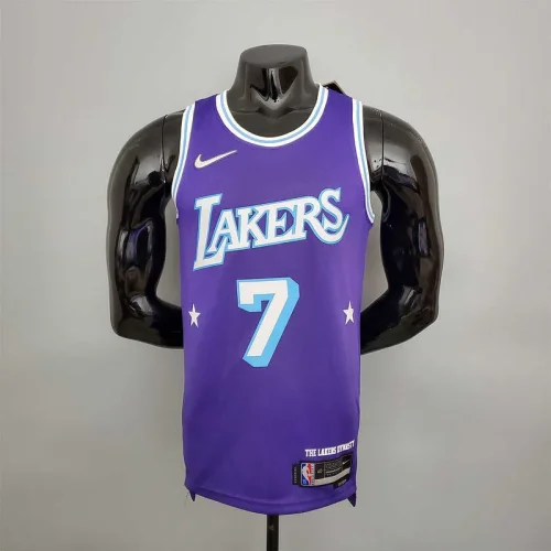 2022 75th Anniversary Anthony #7 Lakers City Edition Purple