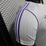 25-26 Real Madrid  white special player verson jersey   (The player version is more slim fit, it is recommended to buy one size larger)