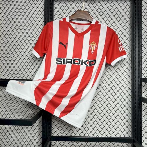 2024-25 Sporting de Gijon home soccer jersey