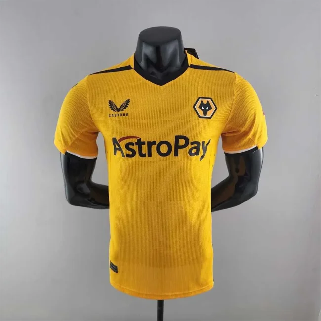 2022-23 Wolverhampton home player version soccer jerseys (The player version is more slim fit, it is recommended to buy one size larger)