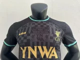 2023-24 Liverpool x Lebron YNWA Black Player version Jersey(The player version is more slim fit, it is recommended to buy one size larger)
