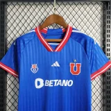 2023-24 University of Chile home kids kit soccer jerseys