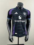 2025-26.Manchester United black Special player version jersey  (The player version is more slim fit, it is recommended to buy one size larger)