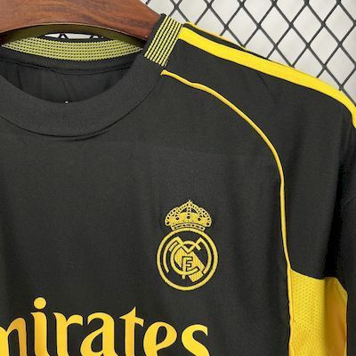 2025-26 .Real Madrid Black and yellow special edition Jersey