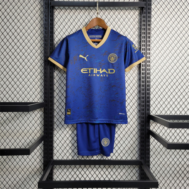2023-24 Manchester City Blue Special Edition kids kit