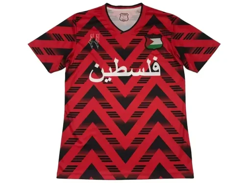 palestine 2024 red soccer jerseys