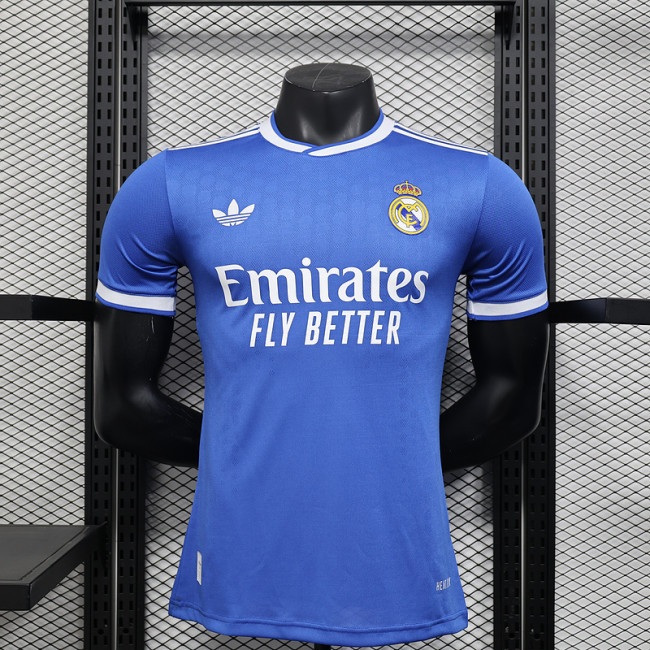 2025-26 Real Madrid third away player version jersey (The player version is more slim fit, it is recommended to buy one size larger)