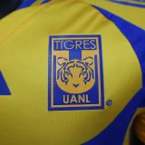 2024-25 Tigres UANL home player version jersey   (The player version is more slim fit, it is recommended to buy one size larger)