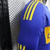 2024-25 Boca home long sleeve player version jersey (The player version is more slim fit, it is recommended to buy one size larger)