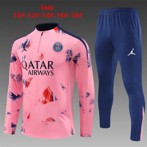 2024-25 Jordan Paris Saint-Germain Pink Suit [Camo Style] (kids)