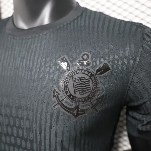 2024-25 Corinthians away black Player version(The player version is more slim fit, it is recommended to buy one size larger)
