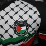 2024-25 Palestinian black player version(The player version is more slim fit, it is recommended to buy one size larger)