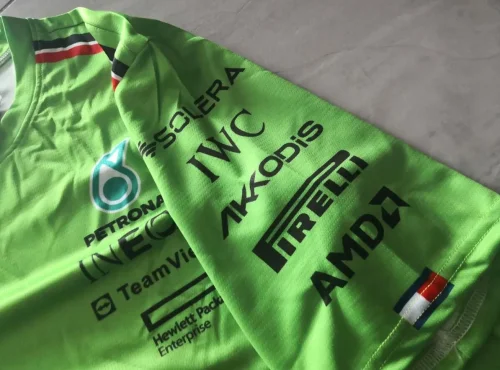 Mercedes 2024 new green F1 shirt