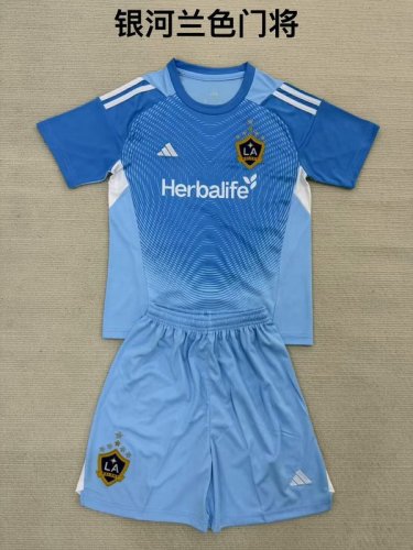 2025-26 Galaxy blue goalkeeper kid kit