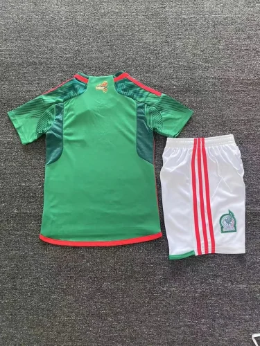 2022 Mexico home game kids soccer jerseys