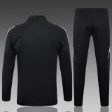 A780# 2024-25 Long Zipper Real Madrid Black Suit