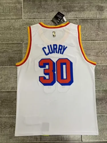 2024-25 Season Warriors No. 30 Curry Retro Version White