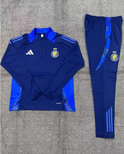 2024-25 Riyadh Victory half zipper blue suit (kids)