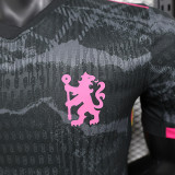 2024-25 Chelsea third away black player version jersey(The player version is more slim fit, it is recommended to buy one size larger)