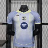 2025-26 Barcelona blue special player version jersey  (The player version is more slim fit, it is recommended to buy one size larger)