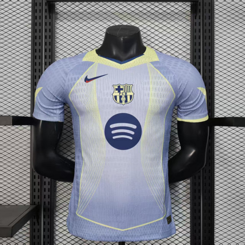 2025-26 Barcelona blue special player version jersey  (The player version is more slim fit, it is recommended to buy one size larger)