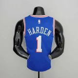 76ers Harden #1 V-Neck Blue