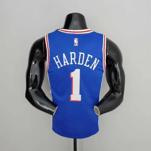 76ers Harden #1 V-Neck Blue