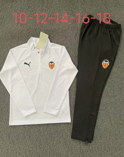 2024-25 Valencia white kid training suit