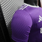 2024-25Real Madrid   Purple special player version jersey  (The player version is more slim fit, it is recommended to buy one size larger)
