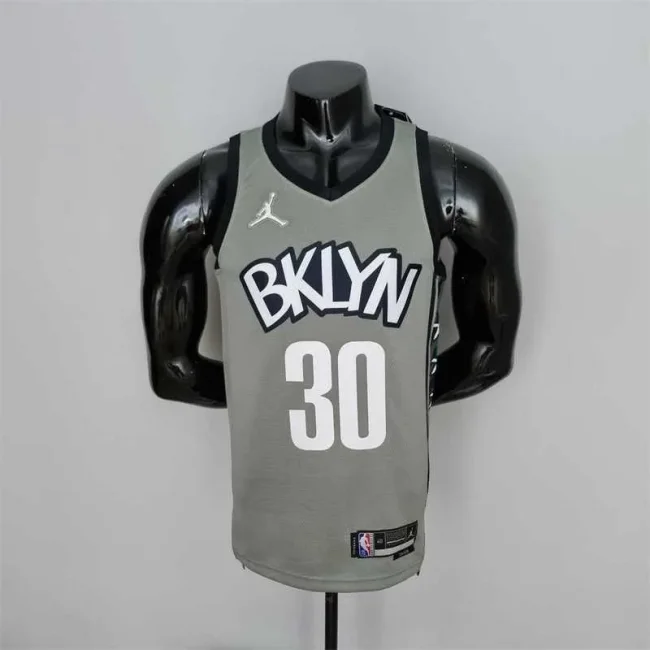 75th Anniversary Curry #30 Nets Black NBA Jersey