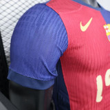 2025-26 Barcelona  home special player version jersey  (The player version is more slim fit, it is recommended to buy one size larger)