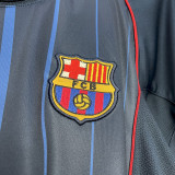 2004-05 Barcelona away blue retro jersey