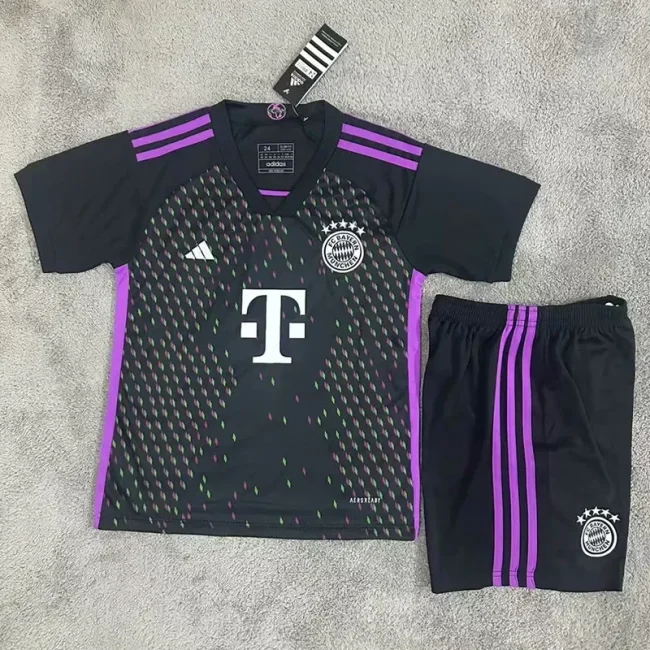 BayernMunich 2023-24 away kids soccer jerseys