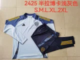 2024-25 Boca gray blue half zip training suit