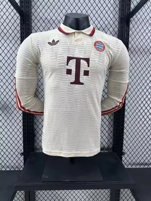 2024-25 Bayern Munich third away long sleeve player version jersey (The player version is more slim fit, it is recommended to buy one size larger)