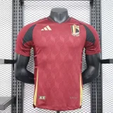 2024 Belgium home player version(The player version is more slim fit, it is recommended to buy one size larger)