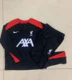 2024-25 Liverpool half-zip black suit (kids)
