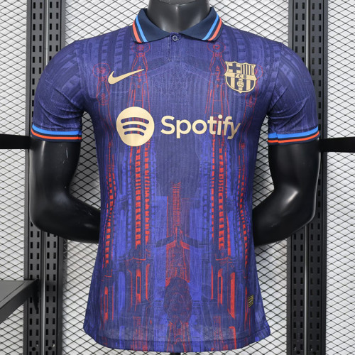 2025-26 Barcelona Dark Blue Special Edition Player Version jersy