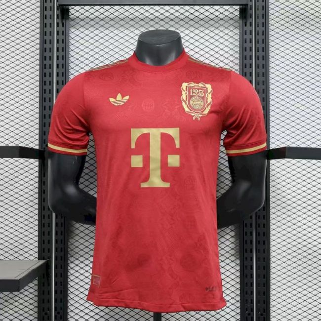 2025-26 Bayern 125 Years Jersey Player Version (The player version is more slim fit, it is recommended to buy one size larger)