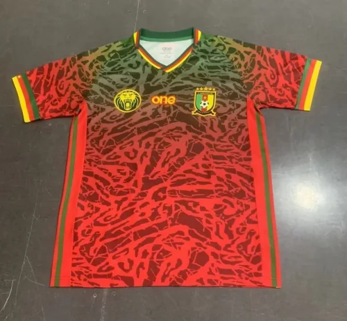 Cameroon 2023-24 red soccer jerseys
