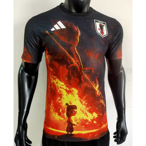 2025-26 Japan Red black special edition (Flame Nezha) Player  (The player version is more slim fit, it is recommended to buy one size larger)