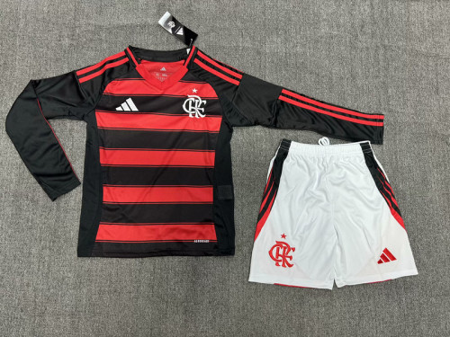 2025-26 Flamengo home long sleeve kid kit