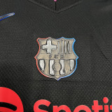 2024-25 Barcelona away black kid kit