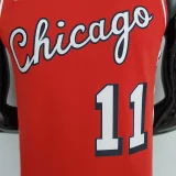 2022 Season Chicago Bulls DeROZAN#11 City Edition Red NBA Jersey